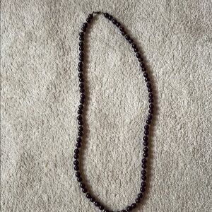 Elegant Black Beaded Necklace